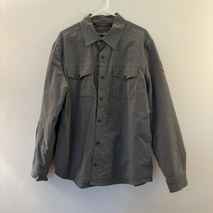 Eddie Bauer Gray Lightweight Shirt Jacket